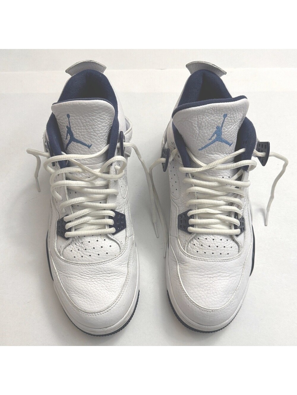 Air Jordan 4 Retro Columbia Legend Blue 2015 White Navy Mens Size 12 Sneakers